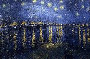 Vincent Van Gogh Starry Night Over the Rhone painting